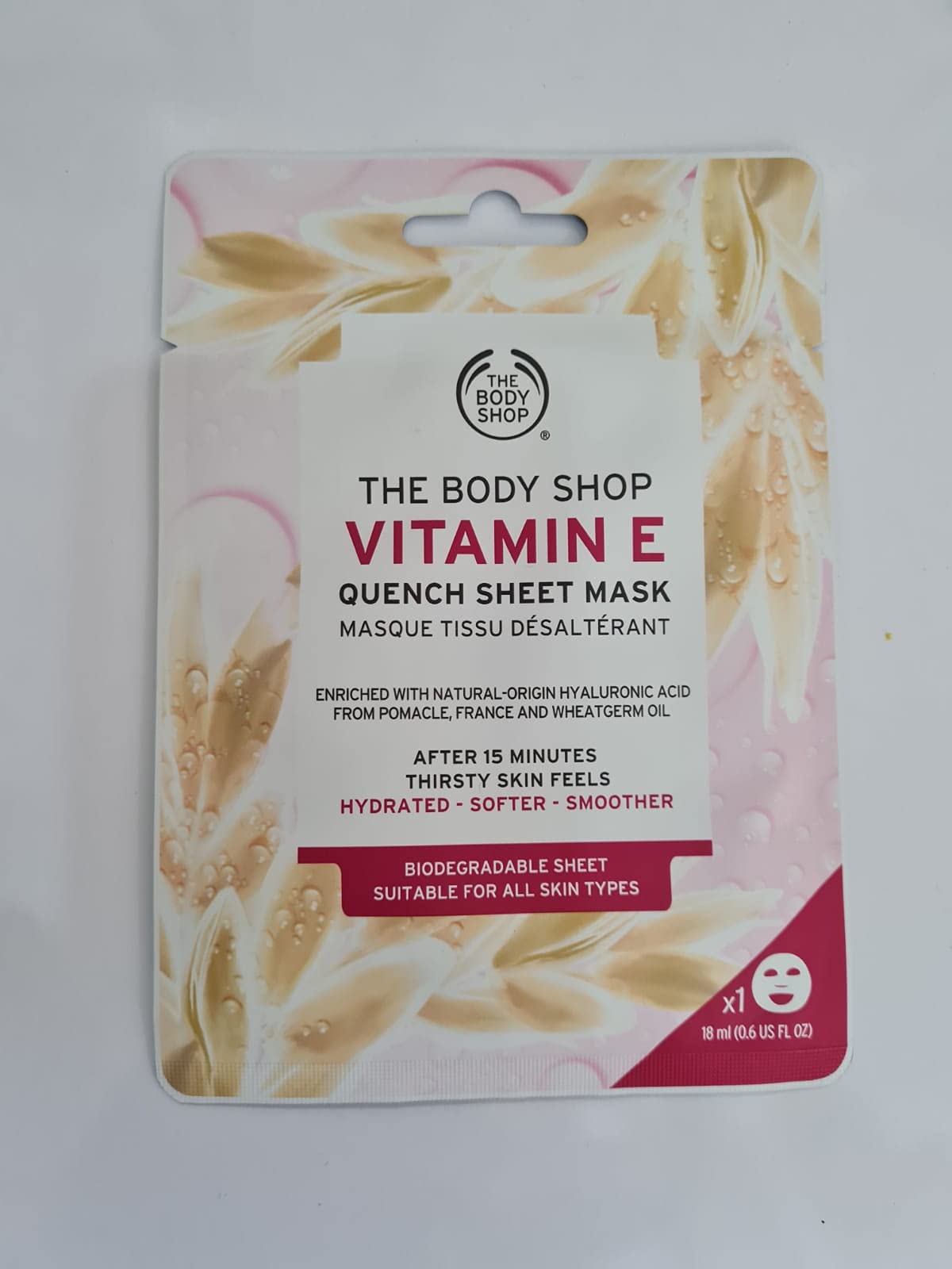 TheBodyShop The Body Shop Vitamin E Face Cream 100ML Moisturising face SKIN, 48H HYDRATION + Vitamin E Quench Sheet Mask 30ml for dry skin BIODEGRADABLE Sheet Mask (1 each)