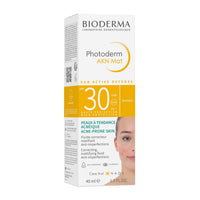 Bioderma Photoderm AKN Mat SPF 30 Anti-Blemish Sunscreen with Salicylic Acid for Combination to Oily Acne-Prone Skin 40ml
