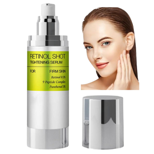 Tongyend Retinol Skin Booster Serum 30ml - Retinol Serum for Face 0.1% Pure Retinal with Peptides, Korean Anti-Aging Serums for Wrinkles, Pore Minimiser, Vegan & Fragrance-Free