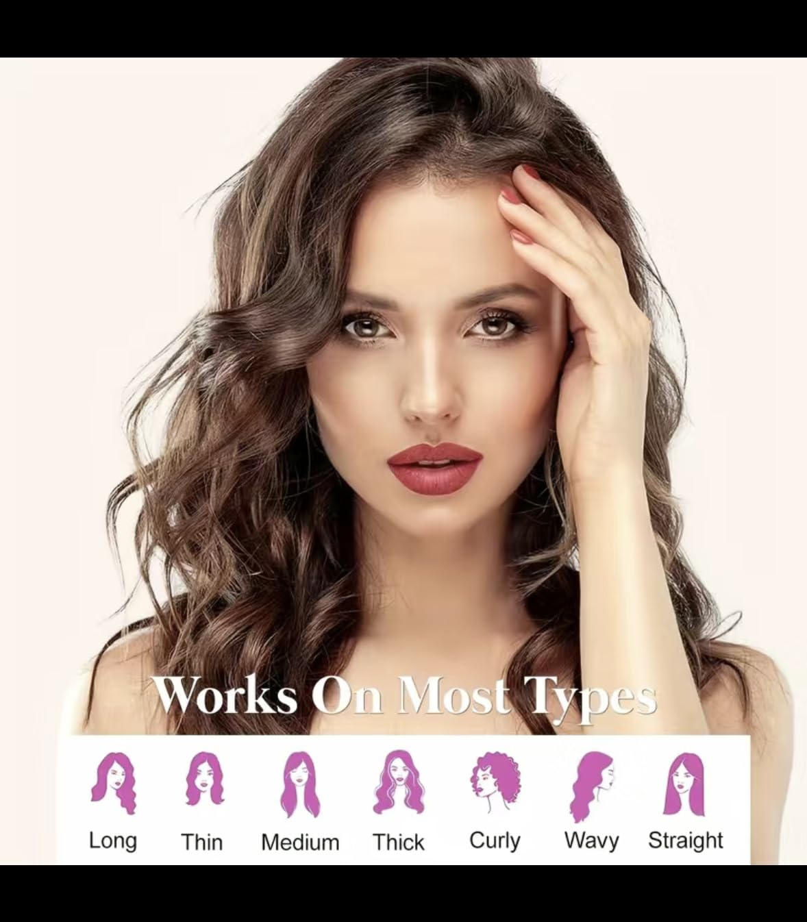 Heatless Curling Rod Headband, Silky Heatless Hair Curler with Hairpin, No Heat Wave Styling Tools for Long Medium Hair(Pink)