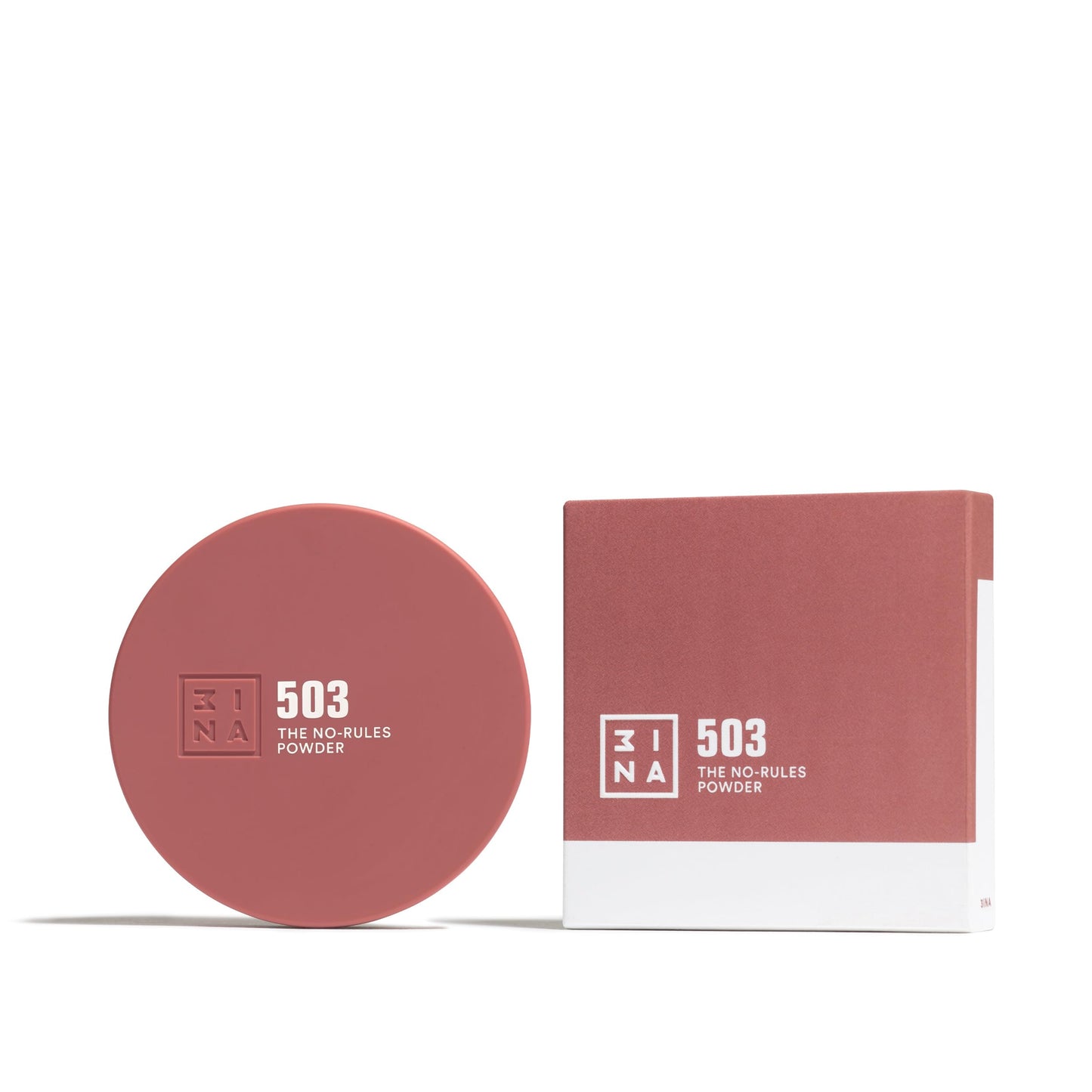 3INA MAKEUP - The No-Rules Powder 503 - Pink nude 3-in-1 Compact Powder with Hyaluronic Acid and Ceramides - Soft Formula