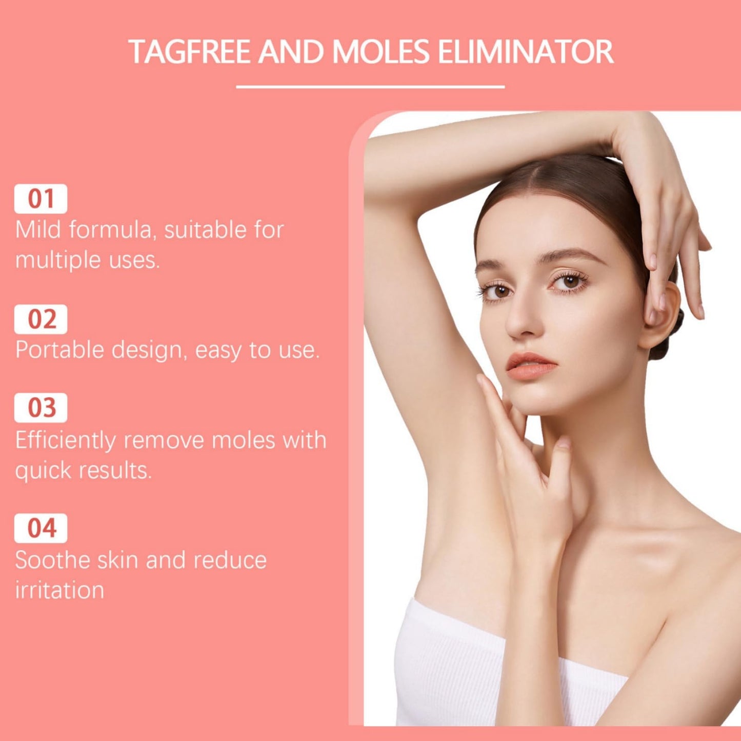 Wart Remover Pen,Mole and Wart Removal Pen,Dark Spots Treatments Mole Wa/rt Remover for Face,Liquid Pe/n Stops Regrowth Skin Care,Easy Removal P/en,Wa/rt Remov/ers for Sk/in Type,Verruca Treatments