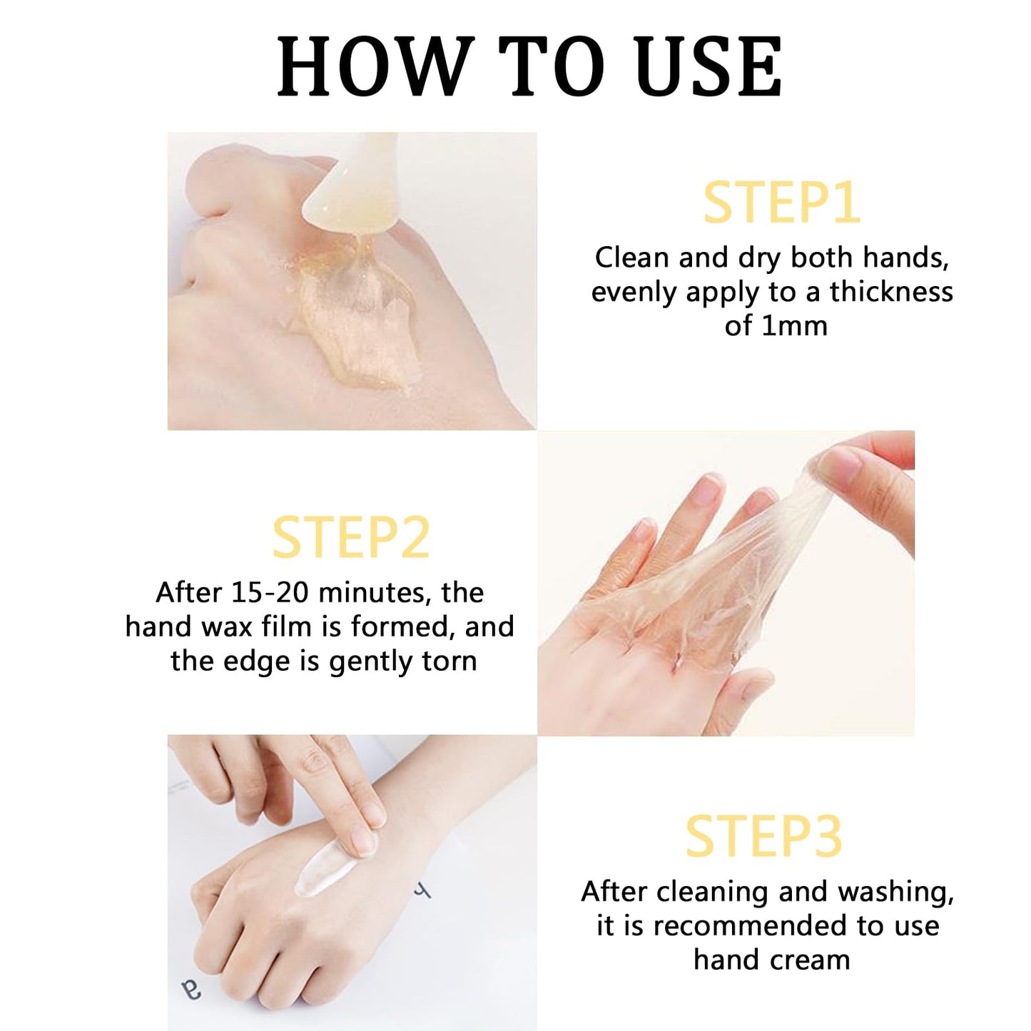 Hydrating Honey Milk Hand Mask for Dry, Aging, Cracked Hands - 170g. Nourishing Wax Hand Peeling Mask for Exfoliation & Moisturizing. Transform Your Hands with this Hand Solution