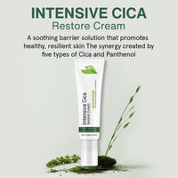 IZBEAUVO Intensive Cica Repair Cream, Centella Moisturizer Phytocin Cream Soothing Centella Asiatica Moisturizer Face, Ultra-Soothing & Hydrating Korean Care Cream for Sensitive Skin(15g/0.53oz)