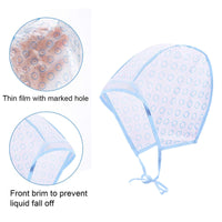 Generic Hair Coloring Highlighting Cap, 4 Hair Disposable Tipping Frosting Cap with 4 Hook and Hair Coloring Brush for Dyeing Hair Salon Home Use