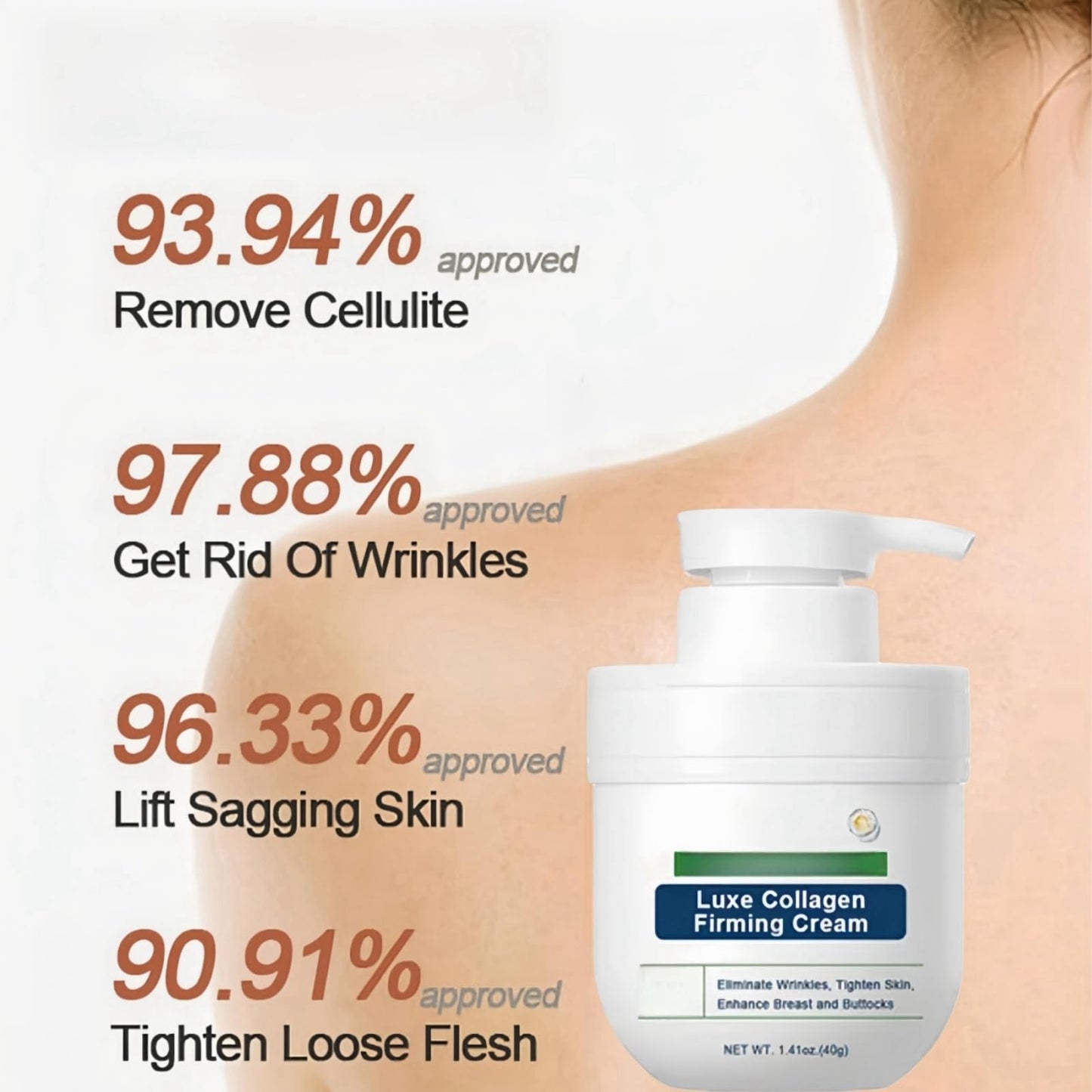 Ruojiar Luxe Collagen Firming Cream,Ultra Firming & Revitalizing Cream,Skin Lifting Wrinkle Removal Cream,Anti-Aging Moisturizer with Collagen,Advanced Firming & Wrinkle Reducing Cream,Collagen Body Lotion