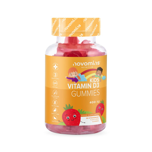 Kids Vitamin D - 3 Month Supply - Kids Vitamins – Vitamin D Gummies – 90 Chewable Kids Vitamin D - Vegetarian - Gluten Free – Childrens Vitamin D – Kids Vitamin D by Novomins