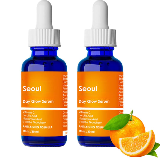 IZBEAUVO Korean Skin Care 20% Vitamin C Serum with Hyaluronic Acid & CE Ferulic Acid – Anti-Aging Face Serum for Glowing Skin, Reduce Wrinkles & Dark Spots (60ML, Vitamin C)