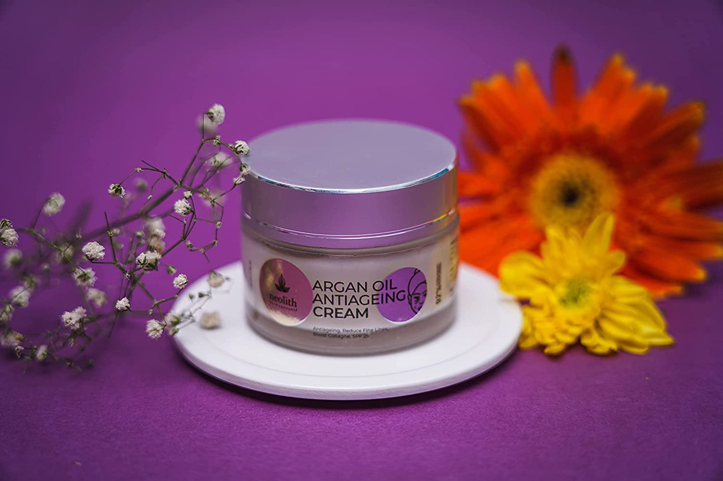 Neolith Argan Oil Anti-Ageing Face Cream with SPF 25 || For Skin Tightening, Fine lines, Wrinkles, Skin repair, Glowing skin || 50 ml