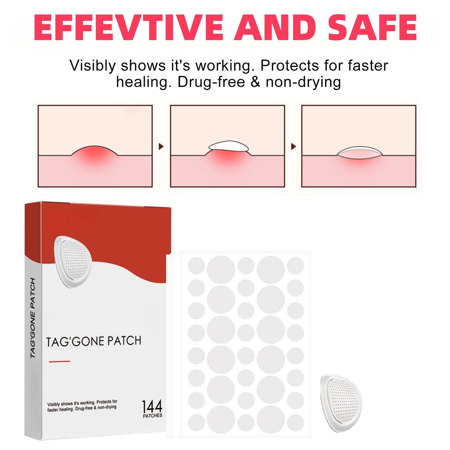 OuXing 288PCS T-ag'gone Patch,Spot Stickers,Nano Patch for Face and Skin,Face Care P/atch,Acne Pimple Patches,Skin T-ag Remover Patches,M-ole Remover,Skin Ta-g P/atches,Skin Ta-g R/emover,W-art Treatment