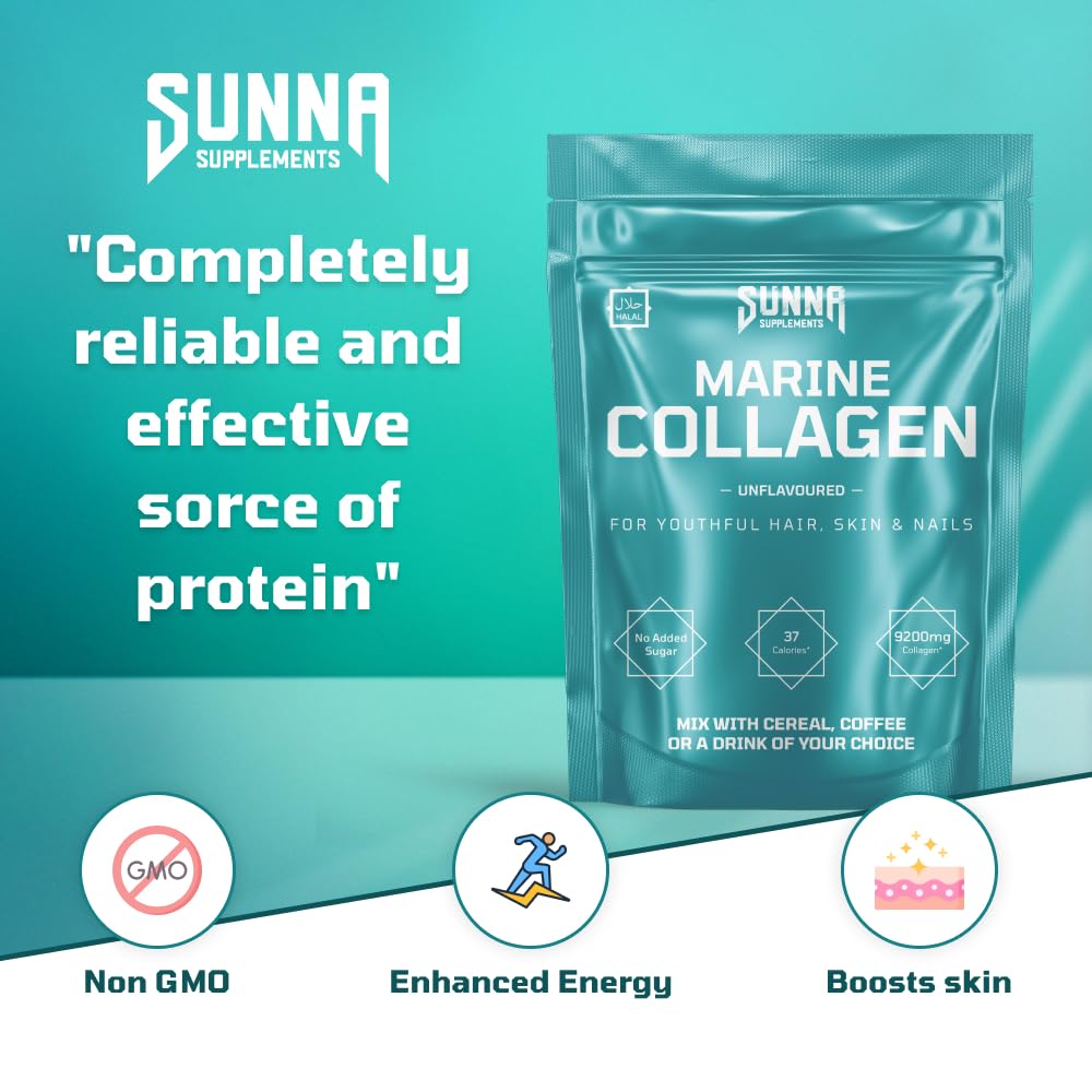 Sunna Supplements Marine Collagen Unflavoured 250g Pouch