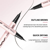 Wormeer Magic Eyebrow Pencil & Brow Pen - Waterproof, Smudge-Proof & Transfer-Proof Eyebrow Pen for Natural Defined Brow Bencil (Brown)