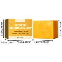 Cynamus Turmeric Soap, 100g Kojic Acid Soap For Skin Brightening Bath Soap Brightening Moisturizing Deep Clean Ginger Soap, Turmeric Soap For Acne And Dark Stains