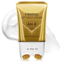 ThamGlow AH-8 Firming Neck Cream, Neck Firming Cream For Loose Skin, With Massage Roller - Tightening Treatment For Sagging Skin, Reduces Lines & Improves Elasticity