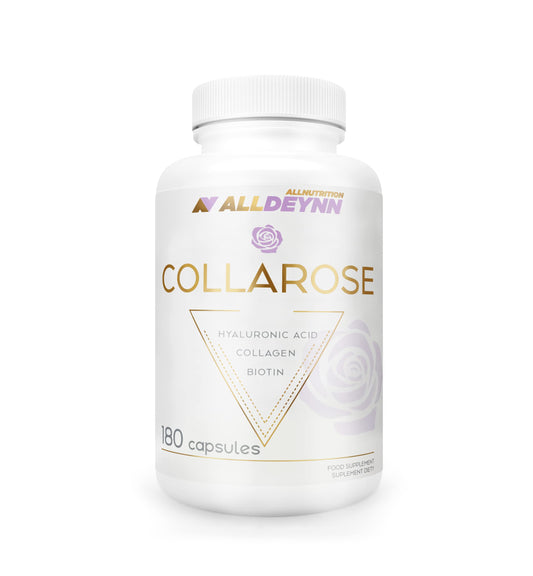 ALLDEYNN Collarose Collagen Capsules - Bovine Collagen Hydrolysate with Hyaluronic Acid, Biotin and VIT C - Anti Aging Skin Treatment - Hair Supplements for Women - 180 Caps