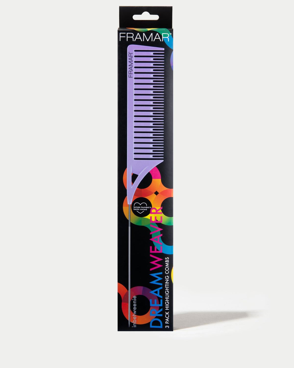 FRAMAR Dreamweaver Highlighting Comb Set, Rat Tail Hair Combs With Metal