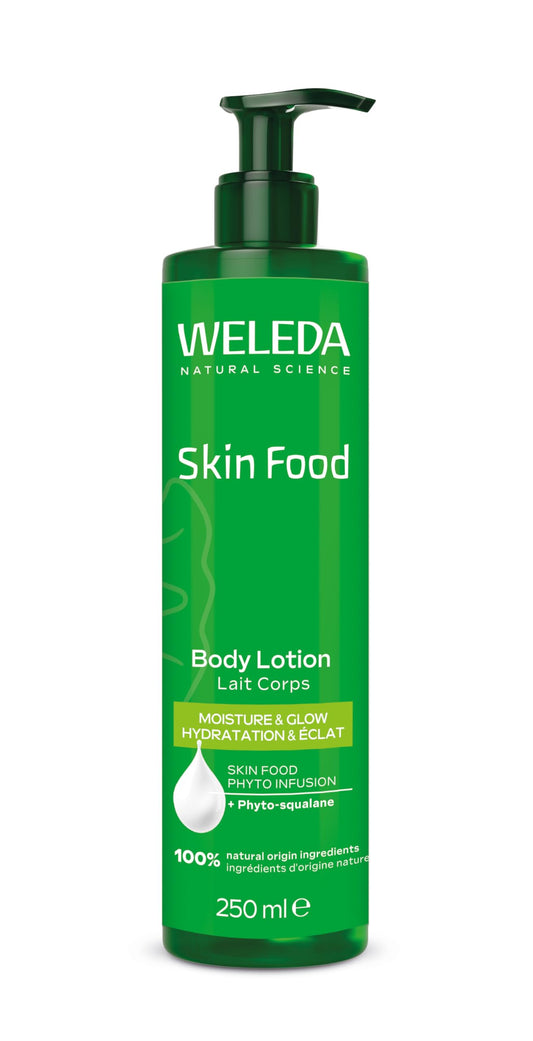 Weleda Skin Food Body Lotion, Dry Skin Body Moisturiser with Phyto-Squalan, Moisturising Cream For Men & Women, 100% Certified Natural, Organic, Vegan, 250ml
