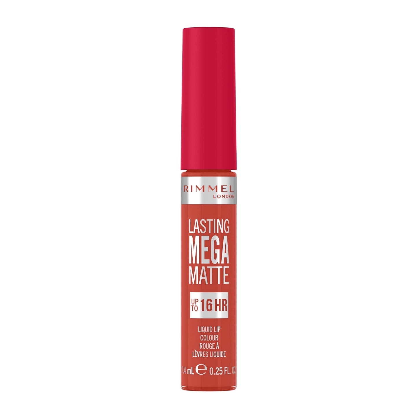 Rimmel London Lasting Mega Matte Liquid Lipstick, Long-Lasting, Hydrating, Vegan Formula - 920 - Scarlet Flames, 7.4ml