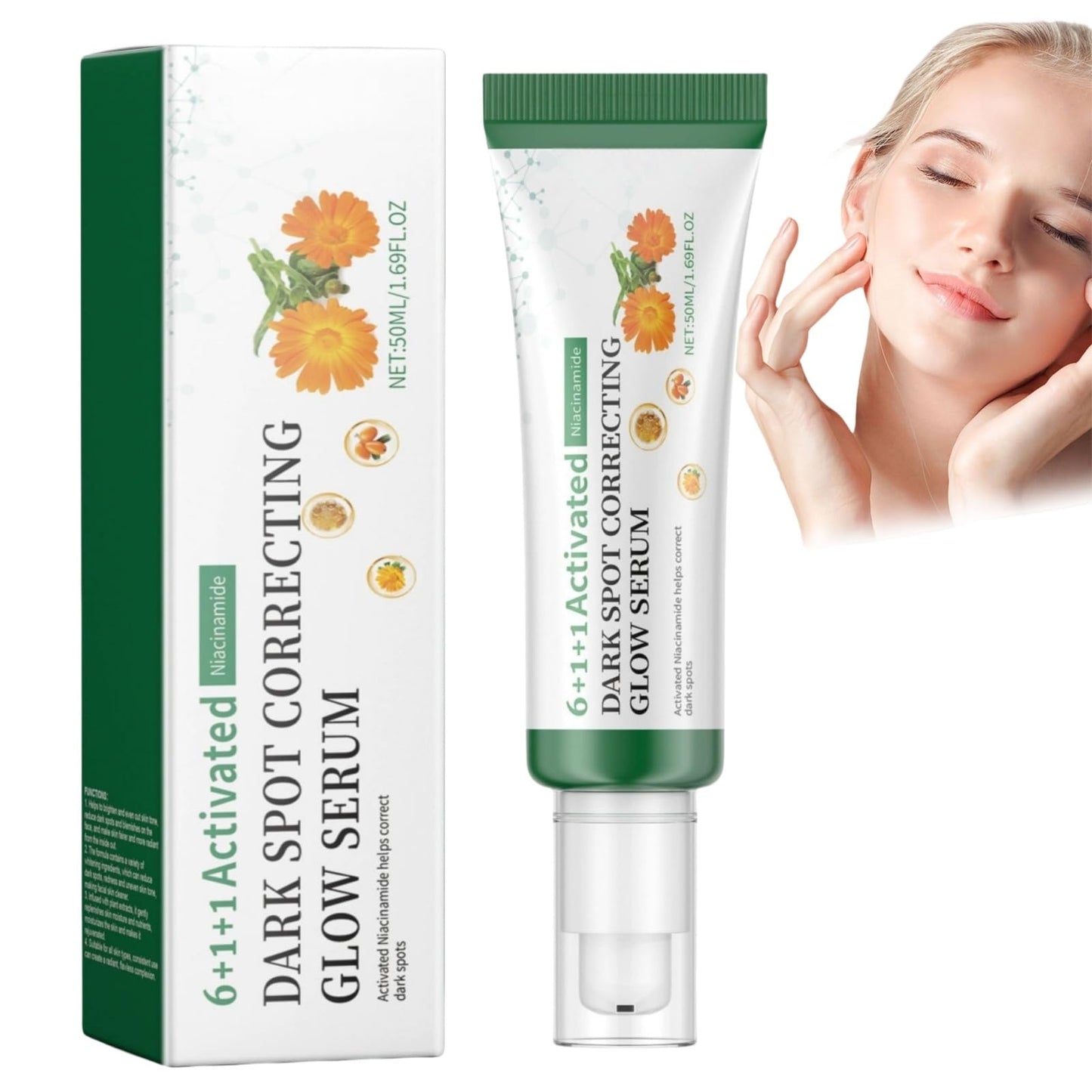 OuXing Dark Spot Correcting Glow Serum,Nicotinamide Facial Serum,5% Nicotinamide Seru-m,Spot Remover for Face,Hydrating & Brightening S-erum,Da-rk Spo-t Se-rum,Niacinamide Dar-k Sp-ot Remover,Face Ser-um