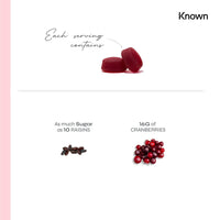 Vegan Cranberry Gummies by Known Nutrition | Natural Cranberry Support | Delicious Natural Cranberry Flavour | 60 Two-a-Day Vegan Vitamin Gummies (One Month’s Supply)