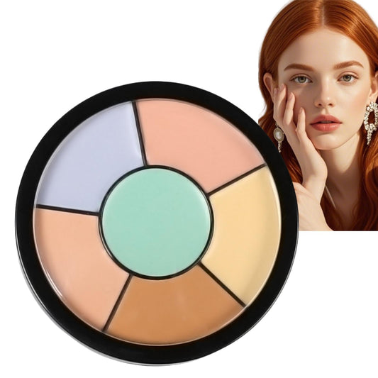 SingHao 6-in-1 Concealer Palette,Concealer Full Coverage Palette,Creamy Concea/ler Cream,Under Eye Conce/aler,Conce/aler for Mature Skin,Colour Corrector for Face,Creamy Blendable Colour Correcting Pal/ette