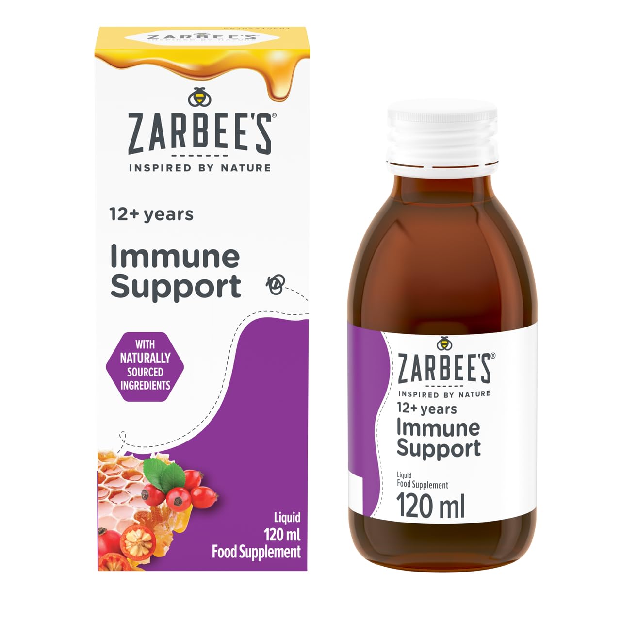 Zarbee's Adult Immune Support Liquid Multivitamin, 120ml