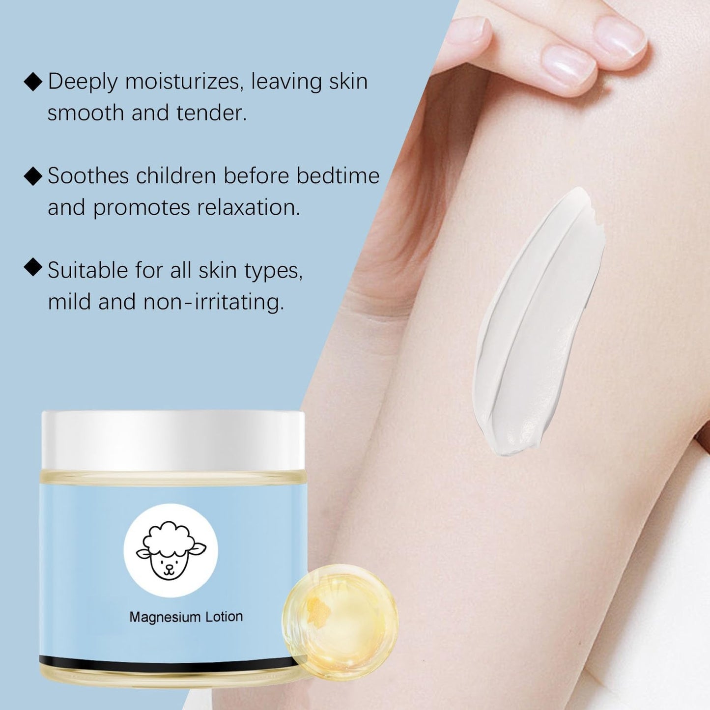 AINxtolm Sleep Ki-ds' Body Lotion,Magnesium Lotion for K-ids,Ba-by Bedtime Lotion,Magnesium Sleep Cream,Magn-esium Lot-ion for K-ids Sle-ep Calm,Skin Tightening Cream for Face,Ba-by Essentials for Newborn