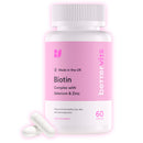 Bettervits Biotin | Potent 12,000mcg | Includes Zinc & Selenium | Hair & Nails | Supports Metabolism | Immunity | Antioxidant