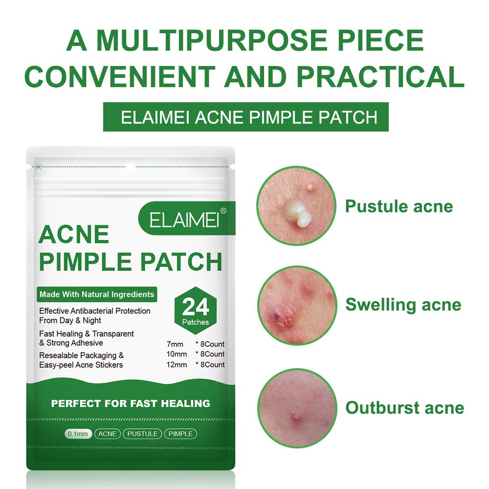Exeton Acne Patches Translucent Hydrocolloid Vegan and Cruelty Free Invisible Spot Cover Pimple Patch Spot Treatment (Patches Pack of, 240)