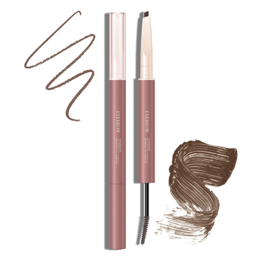 KYDA 2 in 1 Eyebrow Pencil and Tinted Brow Cream, Dark Brown, Eyebrow Cream&Pencil, Lasting Matte Tint Fill Define, Shape Natural Wild Brows All Day Hold