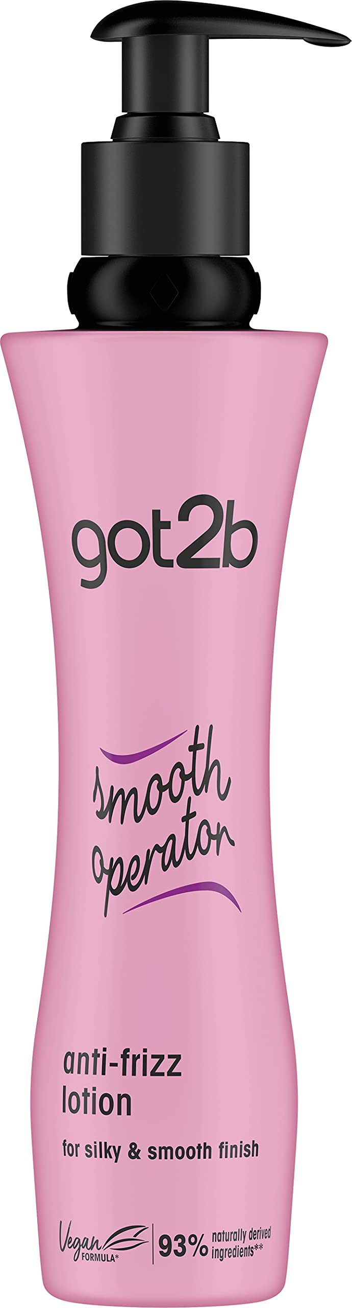 Got2b Anti Frizz Hair Lotion Smooth Operator, Vegan, Up To 230 Degree Heat Protection, Frizz Control, For Smooth Silky Hair, 200ml