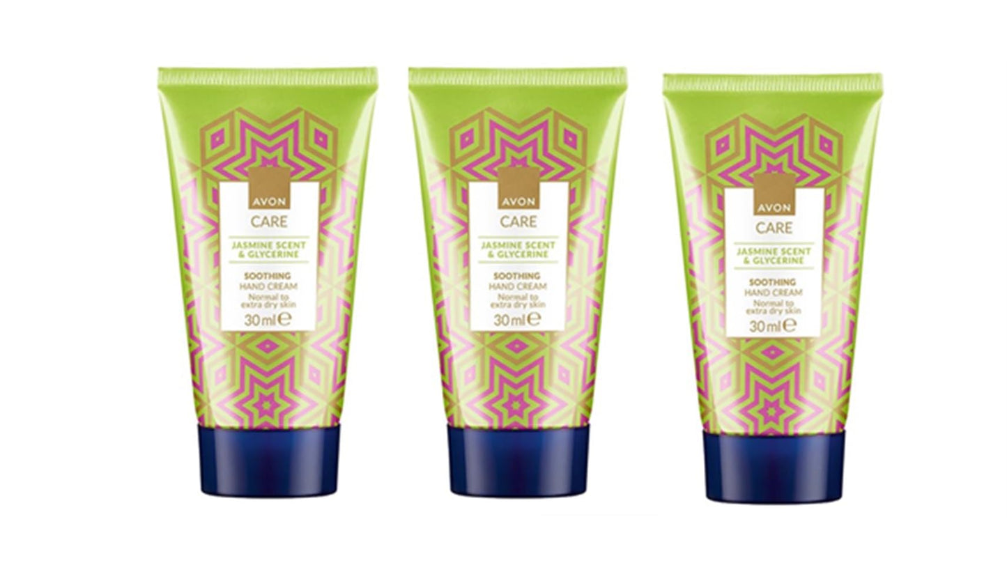Generic Pack of 3 care Jasmine and Glycerine hand cream - 3 x 30ml