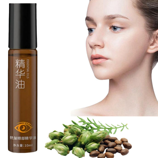Jinjiar Rollerball Castor Oil,Roller Ball Essential Oil for Eye,Castor Oil and Frankin-Cense Eye Roller,Eye Cream for Dark Circles and Puffy Eyes,Under Eye Cream,Eye Bags Remover,Eye Cream Anti Aging,Eye Gel