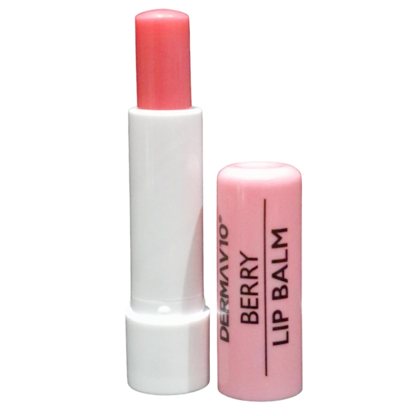 Generic Derma V10 Trio Pack 1 of Each Lip balm Peach Watermelon Berry AND 1 Original Derma intensive with Vitamin E Lip Balm 4.8g