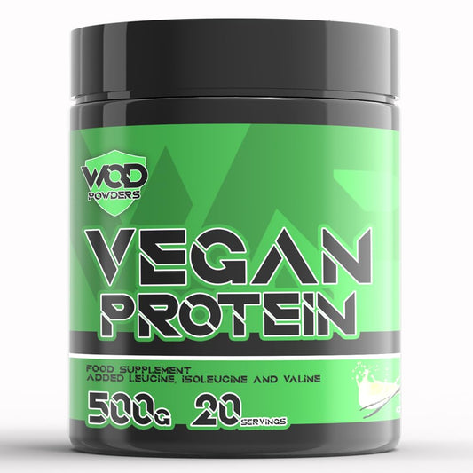 Hellenia VEGAN PROTEIN - Protein Powder Blend - WOD Powders | 3 Plant Based Vegan Protein Powders | High in fibre, Low Carb, Low Fat, Low Sugar, Dairy-Free - (Vanilla Custard)