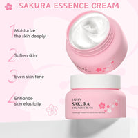 IZBEAUVO 28Pcs Sakura Skincare Gift Set, Refreshing Cherry Blossom Pamper Kit, Sakura Beauty Gift for Women, Japanese Cherry Blossom Skincare Set, Eye Cream, Face Serum & Cream, 5 Hydrating Set & 5 Mud Masks