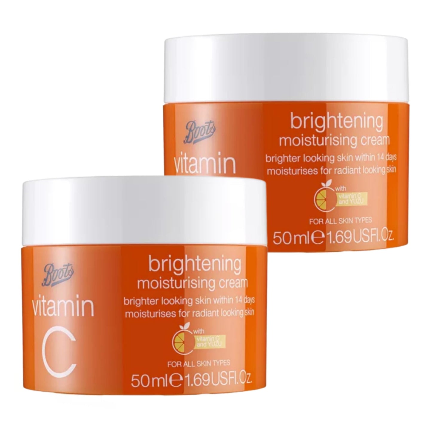 BOOTS | Vitamin C Brightening Moisturising Cream | 50mL X 2 PACK