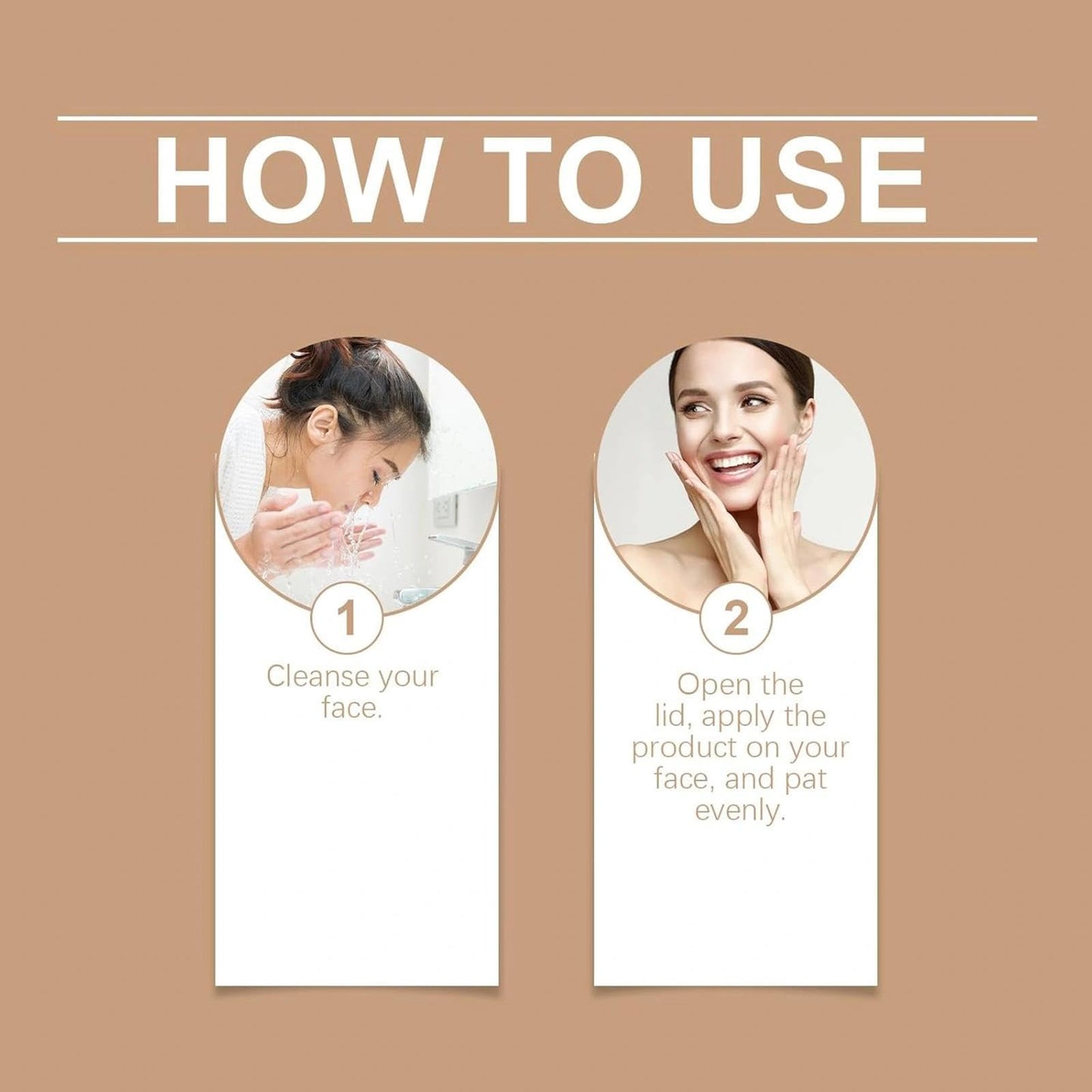 2-in-1 Makeup Foundation & Concealer Stick with Brush - Full Coverage Cream Foundation for Mature Skin