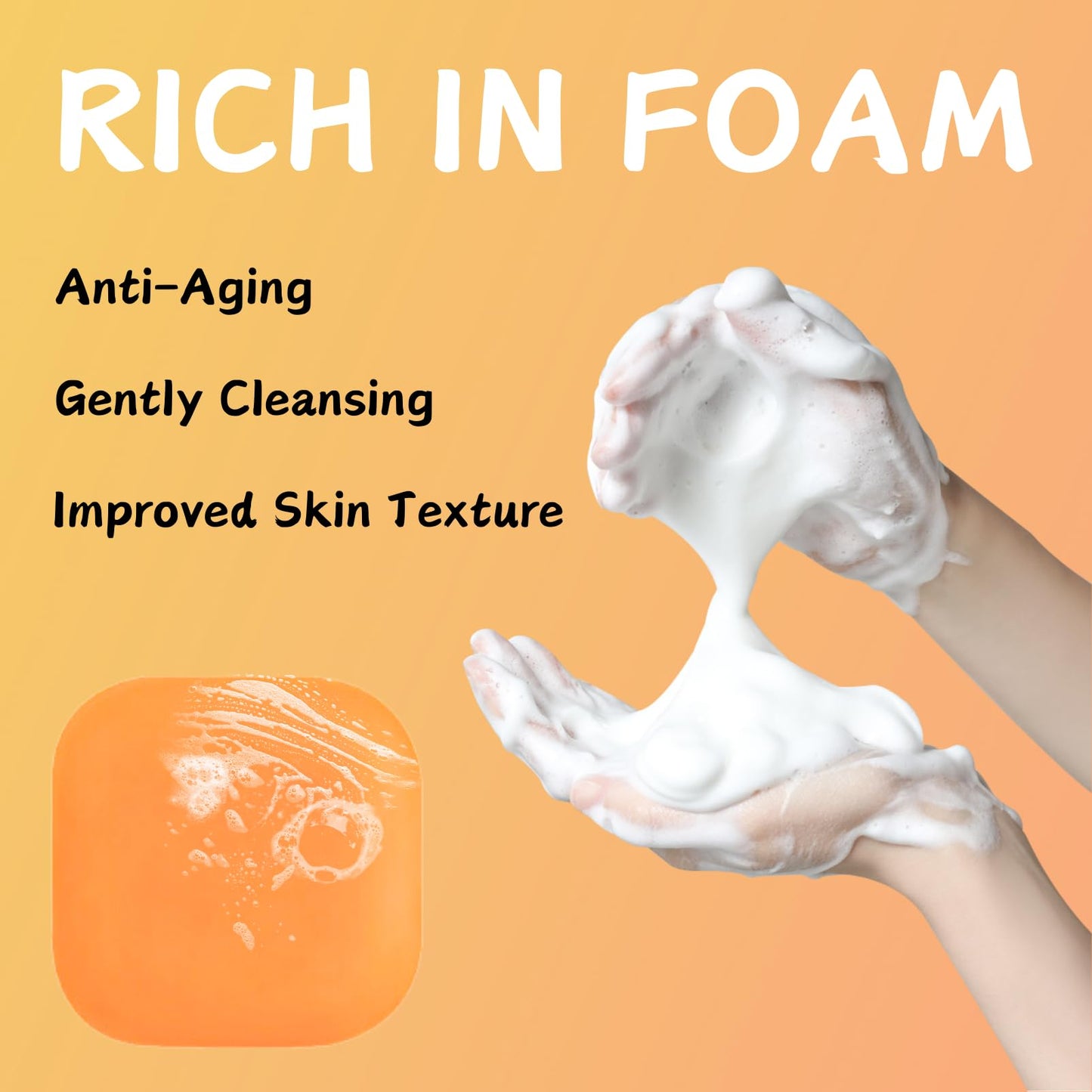 Kojic Acid & Papaya Skin Brightening Soap - Soap Bar for Face & Body Smooth - Acne Scars, Uneven Skin Tone - Dark Spot Correcting Soap - Solid Soap Bars for Hyperpigmentation (2 PCS)