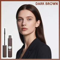 MINSHZEE Dark Brown Hair Roots Correcting Cream, Grey Hair Mascara, Women's Waterproof Hair Roots Colouring Cream, Semi-Permanent Hair Colouring Temporary Brush, Lightweight and Portable, No Hair Damage