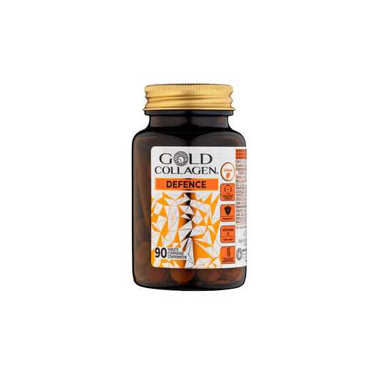 GOLD COLLAGEN Defence - Antioxidant Collagen Supplements for Women & Men, 90 Tablets for Immune Support & Collagen Maintenance with Vitamin C, Biotin, Hyaluronic Acid for Skin, Nail & Hair Care