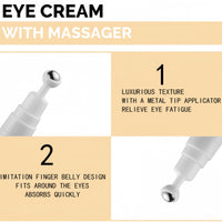 Ruojiar Eye Cream for Dark Circles and Puffy Eyes,Anti Wrinkle Eye Cream,Snail Peptide Energetic Eye Roll-On,Under Eye Roller Cream,Hydrating and Firming Eye Serum Creams,Eye Repair Cream,Eye Bags Remover