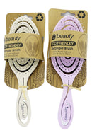 CS Beauty Detangle Hair Brush Eco Friendly Pink and Oatmeal 2 Pack