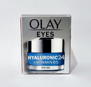 Olay Eyes Hyaluronic24 + Vitamin B5 Eye Gel, 15ml, Fragrance Free, (pack of 1)