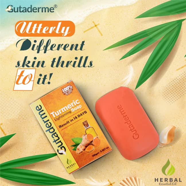 Turmeric Skin Brightening Soap - Natural Beauty Soap Bar for Acne, Dark Spots, Hyperpigmentation, Smooth Skin β Anti-Aging and Moisturizing Face Soap - Radiant Glow in 14 Days