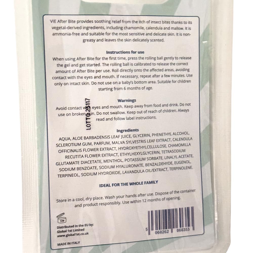VIE Vie Healthcare Afterbite Roll On, 20 ml (Pack of 3) | Fast Mosquito & Insect Bite Relief | Anti-Itch Treatment for Bug Bites | Natural Formulation | Safe for Babies & Kids | Travel-Friendly