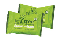 Xpel 40160 Tea Tree Daily Use Cleansing Facial Face Make Up Wipes, Pack of 50