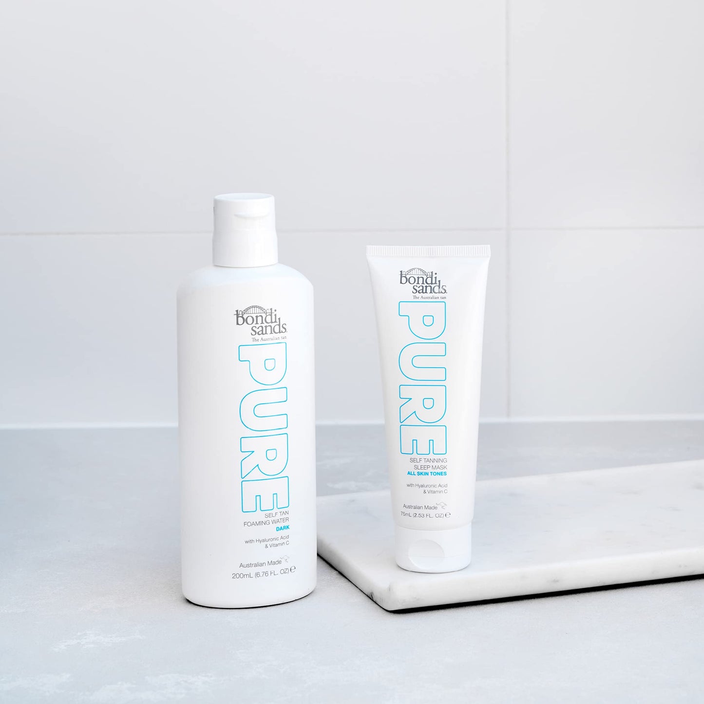 Bondi Sands PURE Self-Tanning Sleep Mask | Hydrating Formula Gives a Natural Glow Overnight, Enriched with Cocoa & Shea Butter, Hyaluronic Acid, & Vitamins C + E, Vegan + Cruelty Free | 75 mL/2.53 Oz