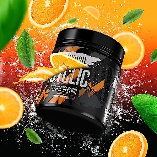 Warrior Cyclic Dextrin 400g - Advanced Pre and Intra-workout Carbohydrate Source - 16 Servings (Orange Onslaught)