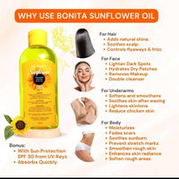 RKS BEAUTY PRODUCTS Bonita Sunflower Collagen Firming Body Oil, SPF 30, 100ml